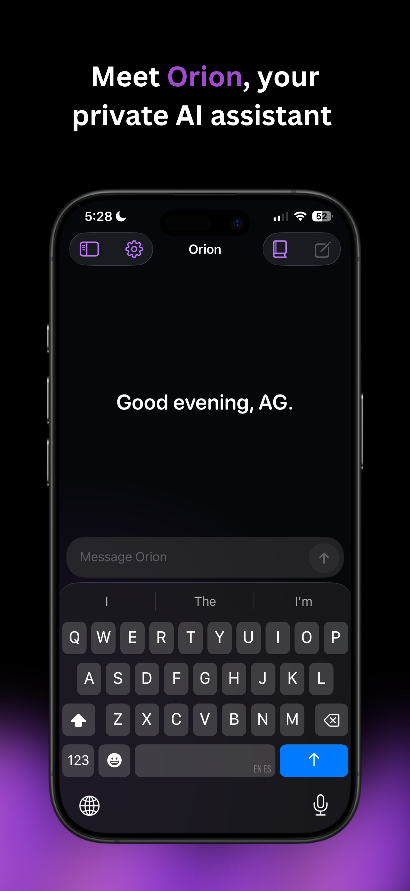 Meet Orion, your private AI assistant